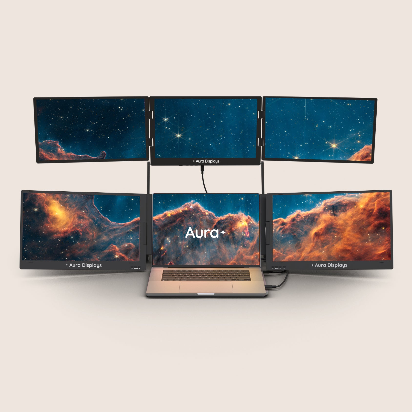 Aura Premium Wallpaper - Carina Nebula from James Webb (4K)