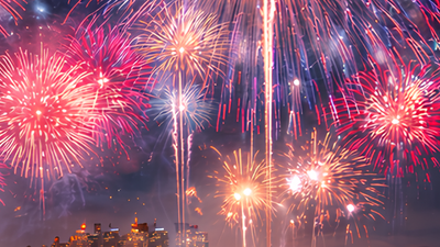 Aura Wallpaper - 2026 Fireworks (Full HD)