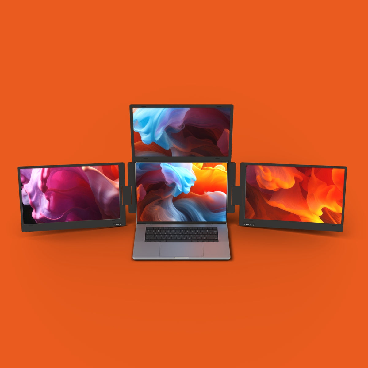 Computer With Tri Monitors Best Triple Portable Monitors for laptops – Aura