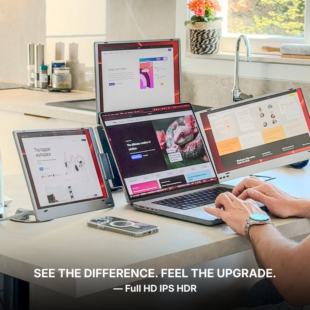 Best Triple Portable Monitors for laptops – Aura